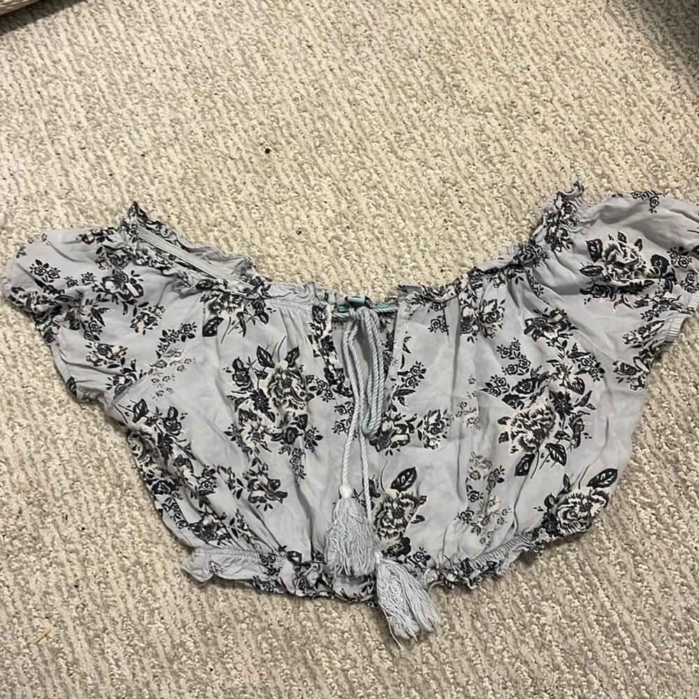 Off the shoulder crop top